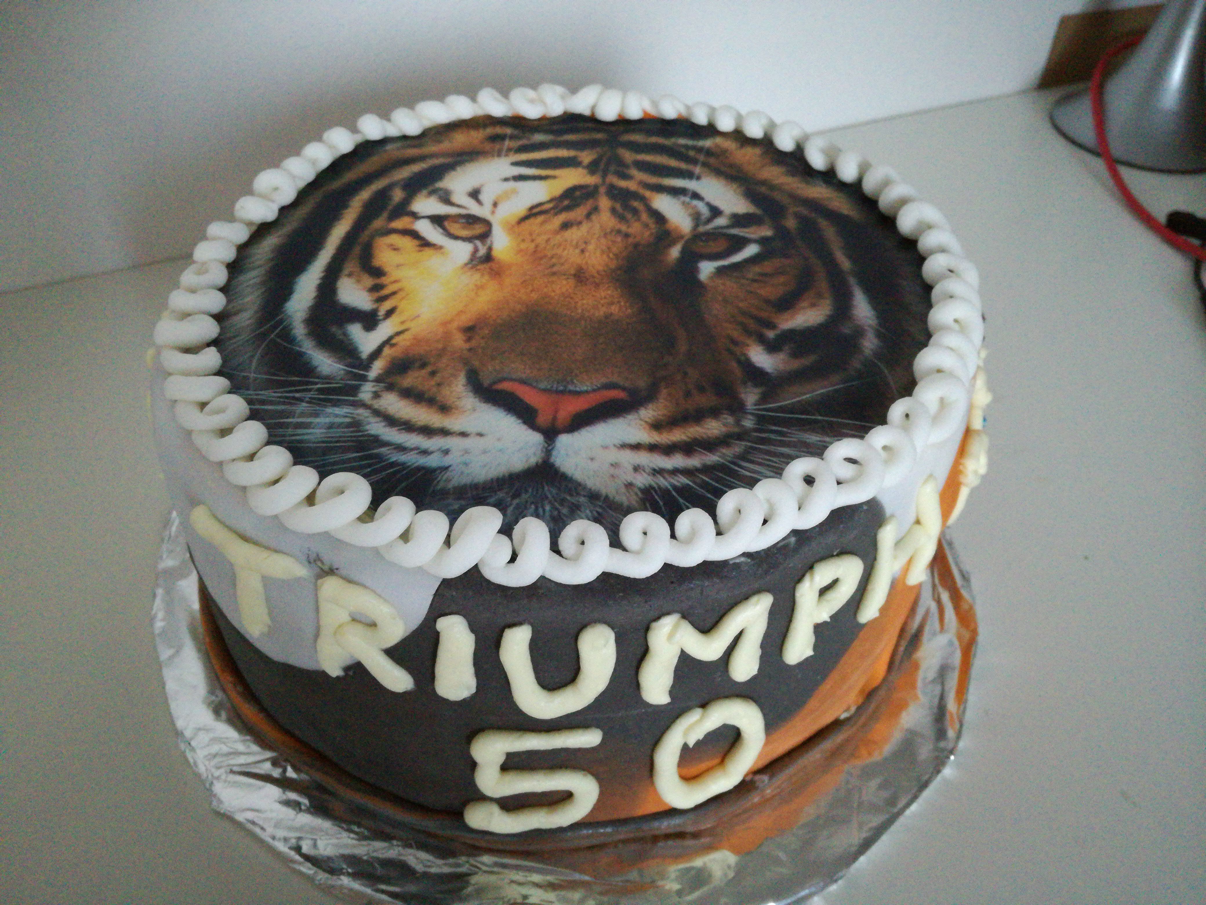 10. Hotový dort s tygrem